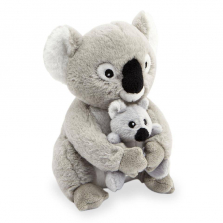 Animal Alley 7.5 inch Mama and Baby Koala Stuffed Bear - Grey