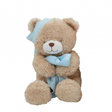 Animal Alley 16-inch Stuffed Sleepy Teddy Bear - Blue