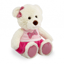Animal Alley 12 inch Dressed Bear - Pink