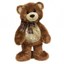 First & Main 10 inch Plush Koby Bear - Brown
