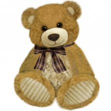 First & Main 10 inch Plush Toby Bear - Light Brown