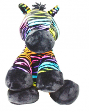 Animal Alley 12 inch Rainbow Zebra - Multicolored