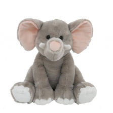 Animal Alley 15.5-inch Stuffed Elephant - Grey