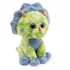 Animal Alley 15.5 inch Stuffed Sitting Triceratops - Green