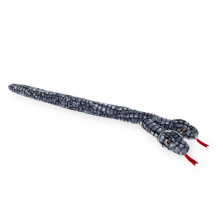 Animal Alley 54 inch Exotic Double Headed Stuffed Snake - Blue/Gray