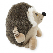 Animal Alley 12 inch Round Stuffed Hedgehog - Brown/White