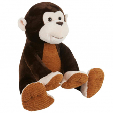 Animal Alley 16 inch Sitting Jungle Monkey - Dark Brown