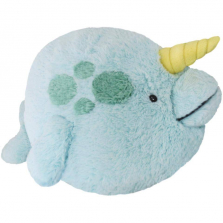 Squishable 15 inch Narwhal Plush - Blue