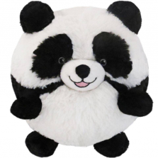 Squishable 7 inch Mini Happy Panda Plush - White/Black