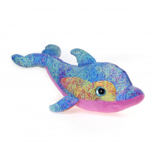 Scribbleez 18-inch Stuffed Dolphin - Blue