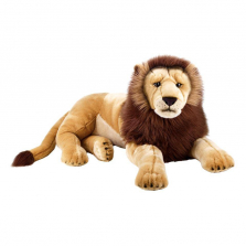 National Geographic Giant Stuffed Lion - Tan