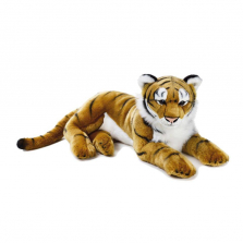 National Geographic Stuffed Tiger - Brown/White