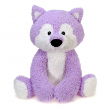 Scruffy 22-inch Stuffed Wolf - Lavender