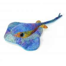 Scribbleez 24-inch Stuffed Stingray - Blue