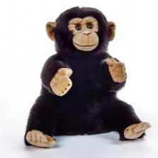 National Geographic Italian Design Stuffed Lelly Hand Puppet - Chimpanzee