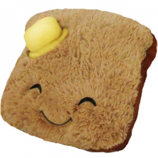 Squishable 9 inch Mini Comfort Food Toast Plush - Brown