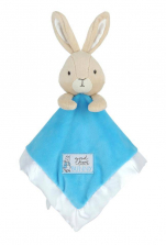 Beatrix Potter Stuffed Peter Rabbit Blanky - Tan/Blue
