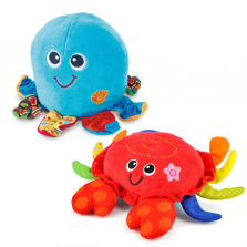 Winfun Shake 'N Dance 6.1 inch and 6.37 inch Plush - Octopus and Crab
