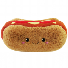 Squishable Snuggle Me 12-inch Stuffed Hot Dog