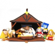 Plush Nativity 11 Piece Play Set