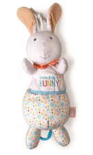 Kids Preferred Musical Stuffed Pat the Bunny Pull String - Light Pink