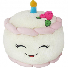 Squishable 15 inch Comfort Food Birthday Cake Plush - White