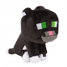 Minecraft 8.5 inch Tuxedo Cat