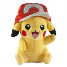 Tomy Pokemon 10 inch Stuffed Figure - Pikachu with Ash's Hat
