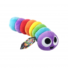 slither.io 8 inch Bendable Plush - Rainbow