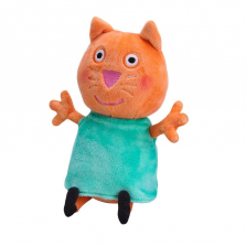 Peppa Pig 7 inch Small Interactive Stuffed Candy Cat - Orange