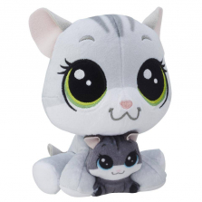 Littlest Pet Shop Stuffed Figure Pairs - Tabsy Felino and Holiday Felino
