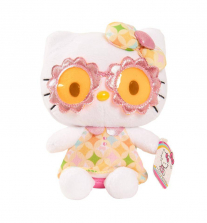 Hello Kitty 6 inch Small Stuffed Figure - Floral Hippie