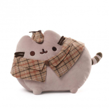 Gund 12 inch Detective Pusheen Plush - Brown