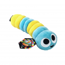 slither.io 8 inch Bendable Plush - Blue/Yellow