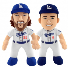 Bleacher Creature Los Angeles Dodgers 10 inch 2 Pack Stuffed Figure - New Kershaw and Seagar