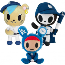 Bleacher Creatures Los Angeles Dodgers 10 inch 3 Pack Stuffed Figure - Tokidoki Dusty, Savana and Adios