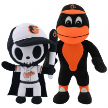 Bleacher Creature Baltimore Orioles 10 inch 2 Pack Stuffed Figure - Tokidoki and Mascot