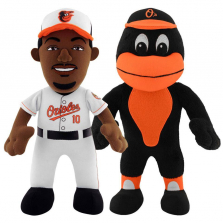 Bleacher Creature Baltimore Orioles 10 inch 2 Pack Stuffed Figure - Adam Jones and Mascot