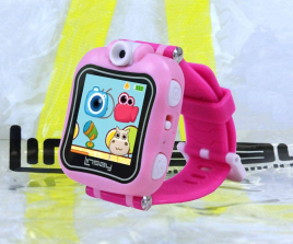 LINSAY 1.5 inch Smart Watch Kids Selfie Cam with Backpack - Pink<br>