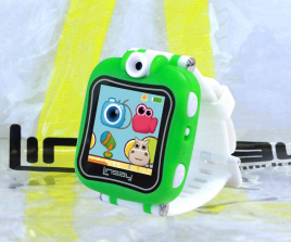 LINSAY 1.5 inch Smart Watch Kids Selfie Cam with Backpack - Green<br>