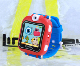LINSAY 1.5 inch Smart Watch Kids Selfie Cam with Backpack - Blue<br>