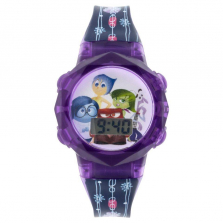 Disney Pixar's Inside Out LCD Watch with Purple Case