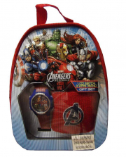 The Avengers LCD Watch Backpack Set