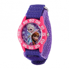Disney Frozen Anna and Elsa Plastic Case with Purple Nylon Strap