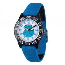 Sesame Street Boys' Cookie Monster Plastic Watch - Blue Nylon Strap
