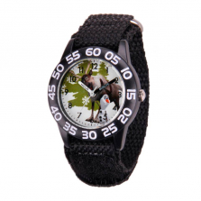 Disney Frozen Olaf and Sven Time Teacher Watch with Black Nylon Strap