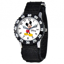 Disney Mickey Mouse Stainless Steel Time Teacher Watch
