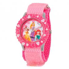 Disney Princess Stainless Steel Watch with Pink Strap