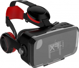 Hype I-FX Virtual Reality Headset with Built-in Wireless Headphones - Black