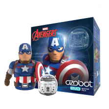 Marvel Avengers Ozobot Evo and Action Skin Master Pack - Captain America